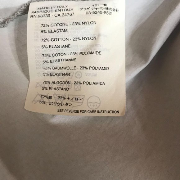 Prada Light Grey Pleated Skirt, Size 38 (2 US) - Picture 7 of 7